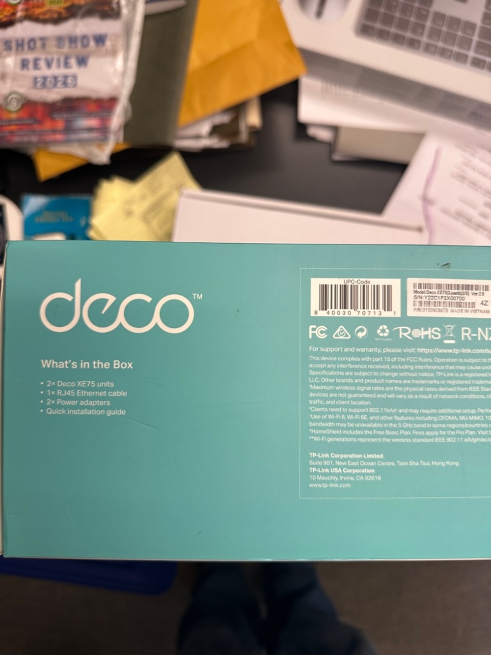 TP-Link Deco AXE5400 Mesh Wi‑Fi 6E System - White & Blue - Picture 5 of 5
